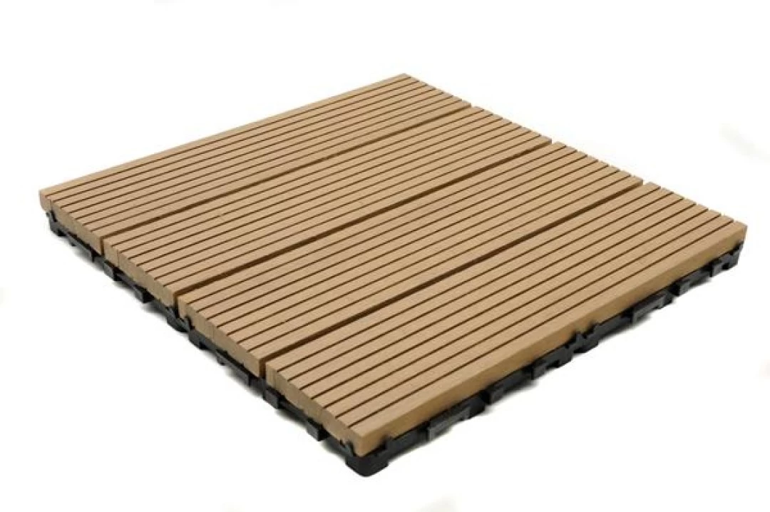 Πλακάκι δαπέδου DECK-WPC 12mm 30Χ30 OAK NAT. 150 1